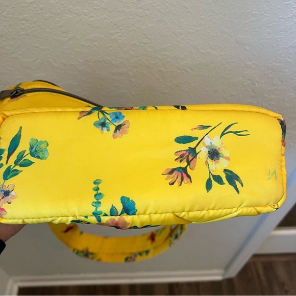 Lug RFID Quilted Crossbody Strap Flare 2 in Bouquet Yellow - Picture 7 of 9